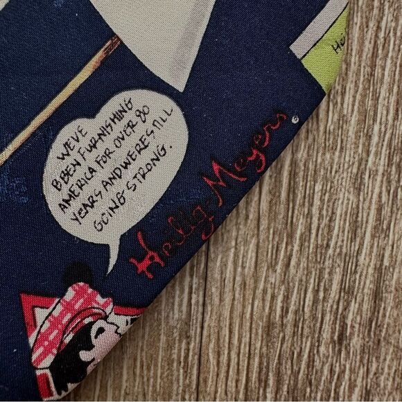 Nicole Miller Helig Meyers vintage silk novelty tie - Picture 5 of 8